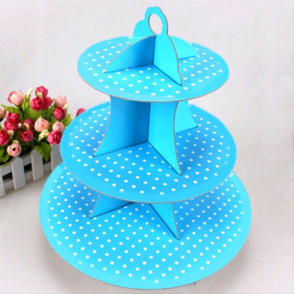 Kệ Bánh CupCake Chấm Bi - Nhiều Màu