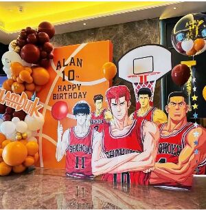 Set Trang Trí Sinh Nhật Chủ Đề Bóng Rổ 