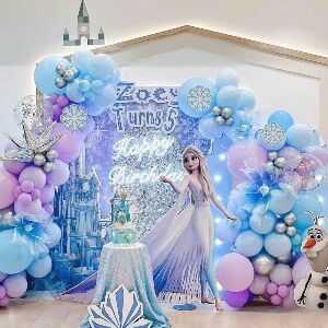 Set Trang Trí Sinh Nhật Chủ Đề Elsa Luxury