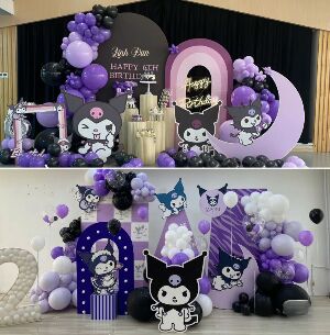 Set Trang Trí Sinh Nhật Kuromi Siêu Hot Hit