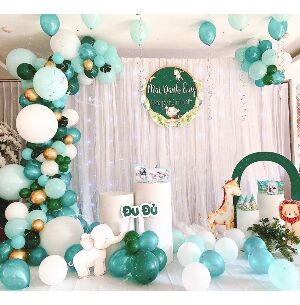 Set Trang Trí Trọn Gói CB01 Tone Xanh