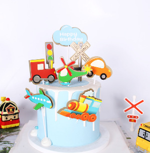 Tag Cắm Bánh Chủ Đề Ô tô