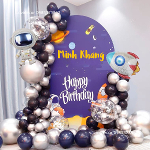 Phông Sinh Nhật Chủ Đề Phi Hành Gia