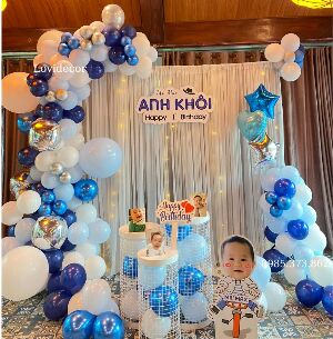 Set Trang Trí Trọn Gói Xanh Navy