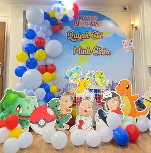 Set Trang Trí Trọn Gói Chủ Đề Pokemon