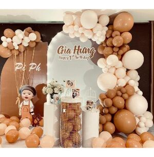 Combo Trang Trí Trọn Gói Tone Nâu Cao Cấp