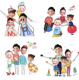 Ảnh Chibi Gia Đình