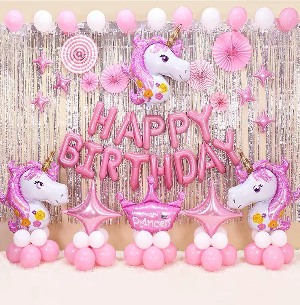 Set Bóng Trang Trí Sinh Nhật Pony Unicorn MP01
