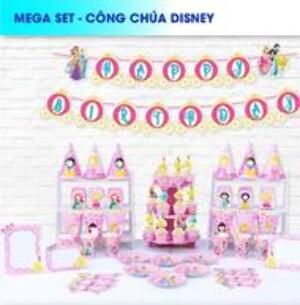 Set Bàn Tiệc Chủ Đề Công Chúa Disney