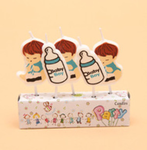Set Nến Sinh Nhật Bình Sữa Boy