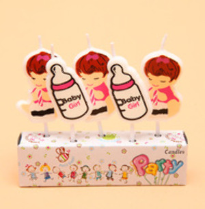 Set Nến Sinh Nhật Bình Sữa Girl