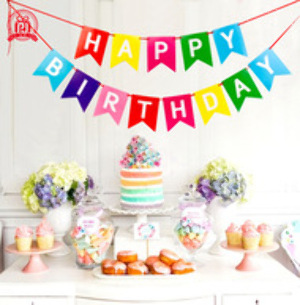 Dây Chữ Happy Birthday Đa Màu Sắc