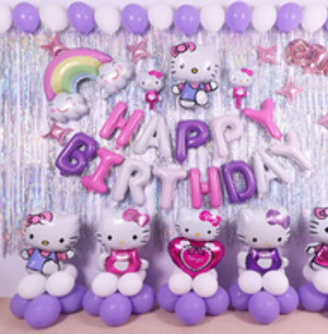 Set Bóng Sinh Nhật Kitty MK06