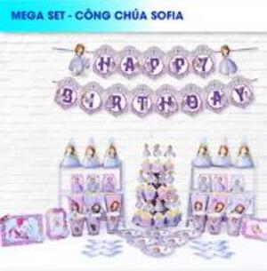 Set Bàn Tiệc Chủ Đề Công Chúa Sofia
